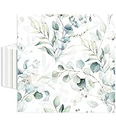 50 Pcs Greenery Eucalyptus Paper Napkins 6.5 x 6.5 Inches, Sage Green Leaves Disposable Luncheon ...