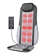 Shiatsu Back Massager with Heat, Massager Chair Pad for Pain Relief Deep Tissue with Smart Timer,...