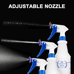 Plastic Spray Bottles 24 Oz Bealee for Cleaning Solutions