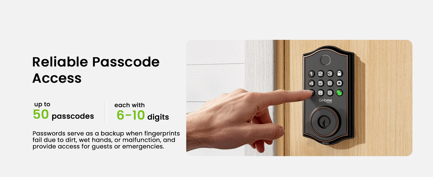 Ghome Smart Deadbolt Lock for Front Door