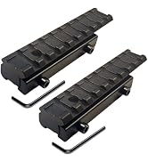 Miaozhun 9 Slots Dovetail to Picatinny Adapter Rail Mount, 22/Airgun 11mm Dovetail to 21mm Picati...