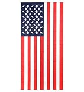 Beistle Plastic American Flag Door Cover, 5’ x 30”- Red White and Blue USA Patriotic Party Suppli...