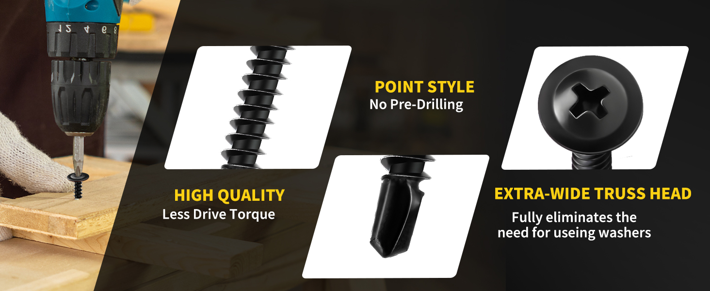 modified fast truss head wood screws phillips drive self tapping screws indoor furniture woodworking