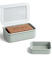 AIMAIAIMAI Extra Large Travel Soap Case fits Duke Cannon 10 oz Soap Bars, Leak Resistant Silicone...