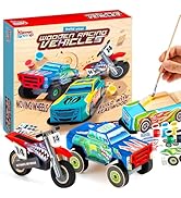 JOYIN Kids Craft Kit Build & Paint Your Own Wooden Race Car Art & Craft Kit DIY Toy Make Your Own...