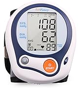LotFancy Wrist Blood Pressure Monitor, Wrist BP Cuff (5”-8”), 60 Reading Memory, Automatic Digita...