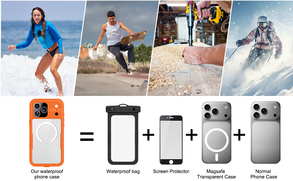 Multifunctional waterproof case for iPhone 18/17 Pro Max, maximizing your phone case requirements.