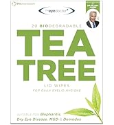 The Eye Doctor Tea Tree Oil Eyelid Wipes x20- - Eyelid Wipes For Blepharitis, MGD, Dry Eye & Demo...