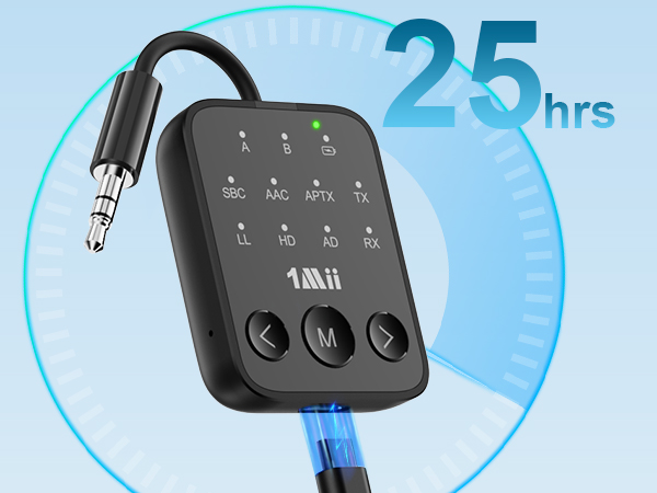 long battery life bluetooth audio transmitter