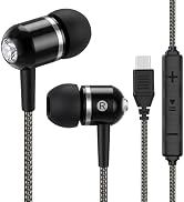 Cowyawn USB C Wired Earbuds, USB-C Headphones with Mic, Volume Control, HD Stereo Sound, Noise Is...