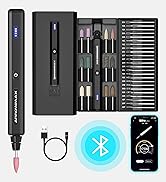 AM ARROWMAX Mini Electric Engraving Pen, 36 Bits With Aluminum Case, Bluetooth, APP, Cordless Min...
