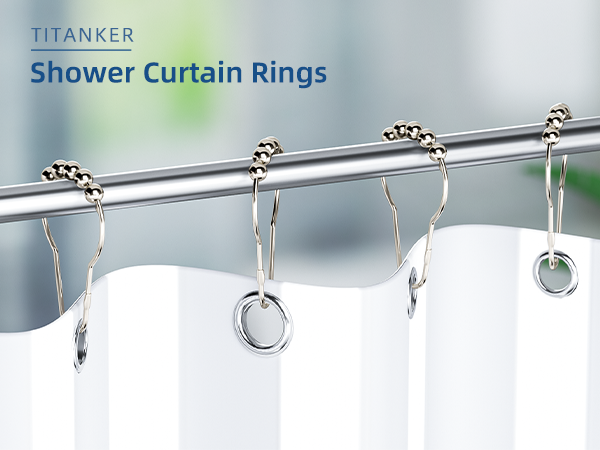 Nickel shower hooks