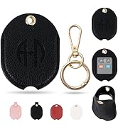ANHBKAR Leather Car Key Fob Cover Sleeve Holder for Broken Keys – Smart Remote Protector Case wit...