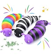 Cevioce Fidget Slug Toy, Sensory Slug Fidget Toys for Kids & Adults, 3Pcs Autism Sensory Toys for...