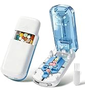 Professional Pill Cutter for Small Pills, 3-in-1 Pill Cutter Splitter for Small or Large Pills-Sa...