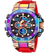FANMIS Watch for Men,Tactical Military Sports Outdoor Analog Digital Watches Large Face 50M Water...