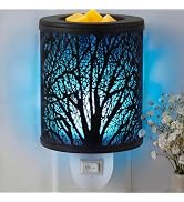 EQUSUPRO Wax Melt Warmer Plug in Wall- Electric Wax Warmer Plug in with 7 Colors Night Light & Si...