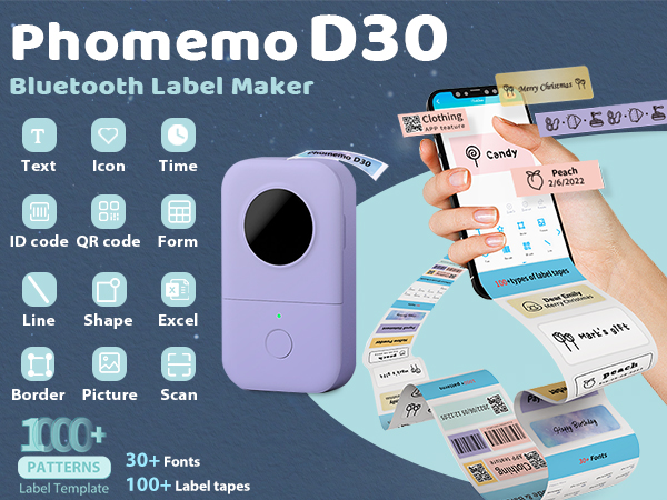 Phomemo D30 label maker tape