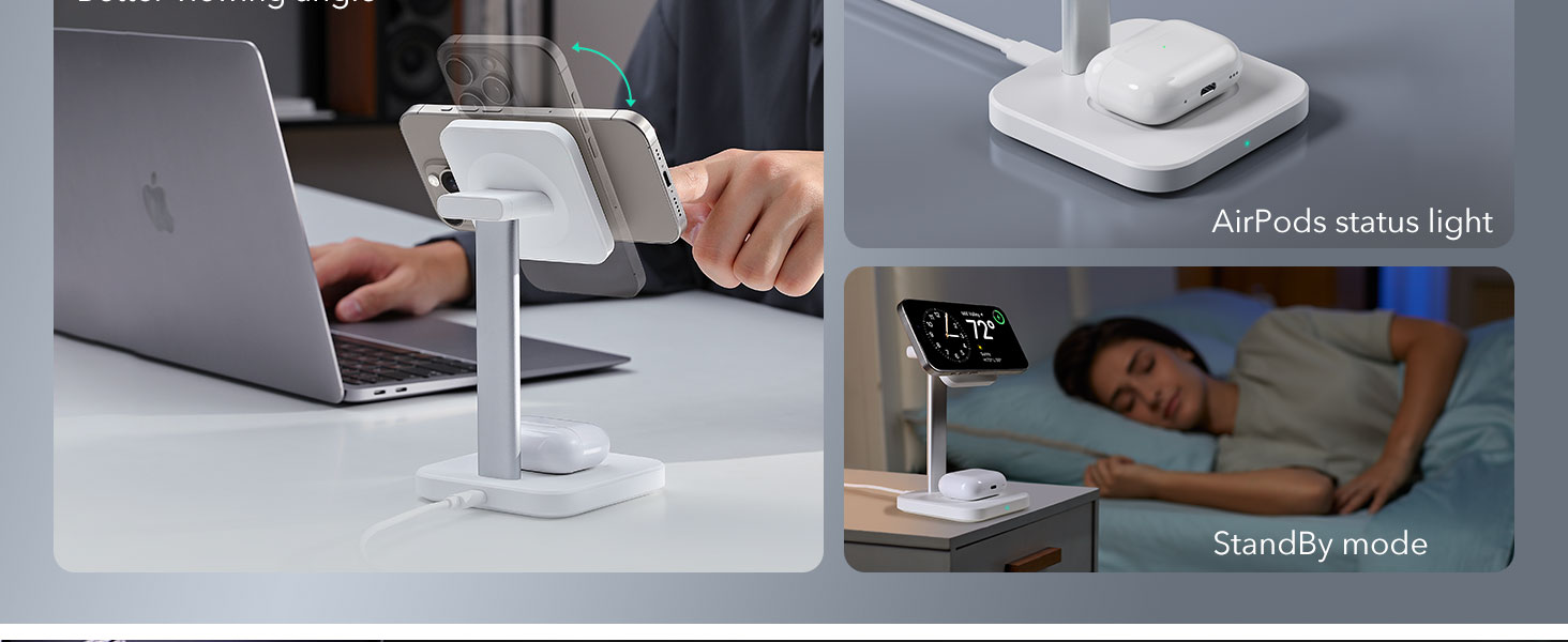 2 in 1 magsafe charger stand