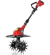 HEINPRO Cordless Tiller Cultivator Compatible with Milwaukee M18 Battery, 9In Tilling Width & 7In...