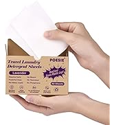 Poesie Travel Laundry Detergent Strips 40 Sheets Liquidless Laundry Soap Sheet for Travel Dorm Ho...