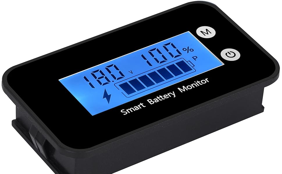 Blue waterproof battey monotor