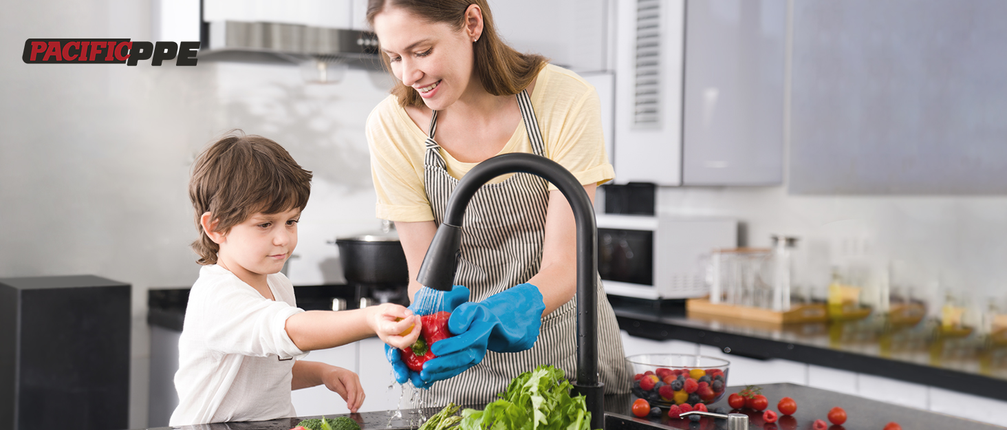 cleaning gloves