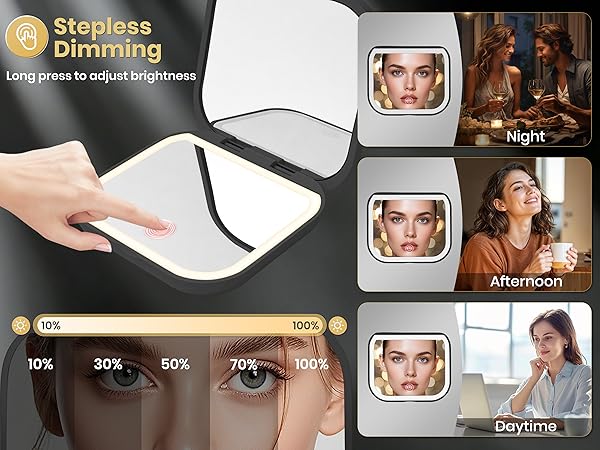 lighted makeup mirror