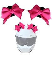 Hugwits 2 PCS Bow Cat Ears Helmet Decorations, Cute Plush Cat Ears Helmet Decor, Fun Detachable D...