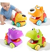 ALASOU Push and Go Animal Car Toys for 1 Year Old Boy Girl|Baby Toys 1 Year Old Boy Gifts for Tod...