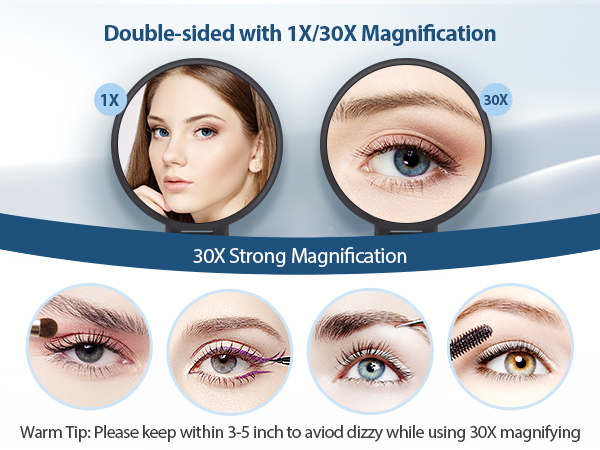 magnifying mirror 30x