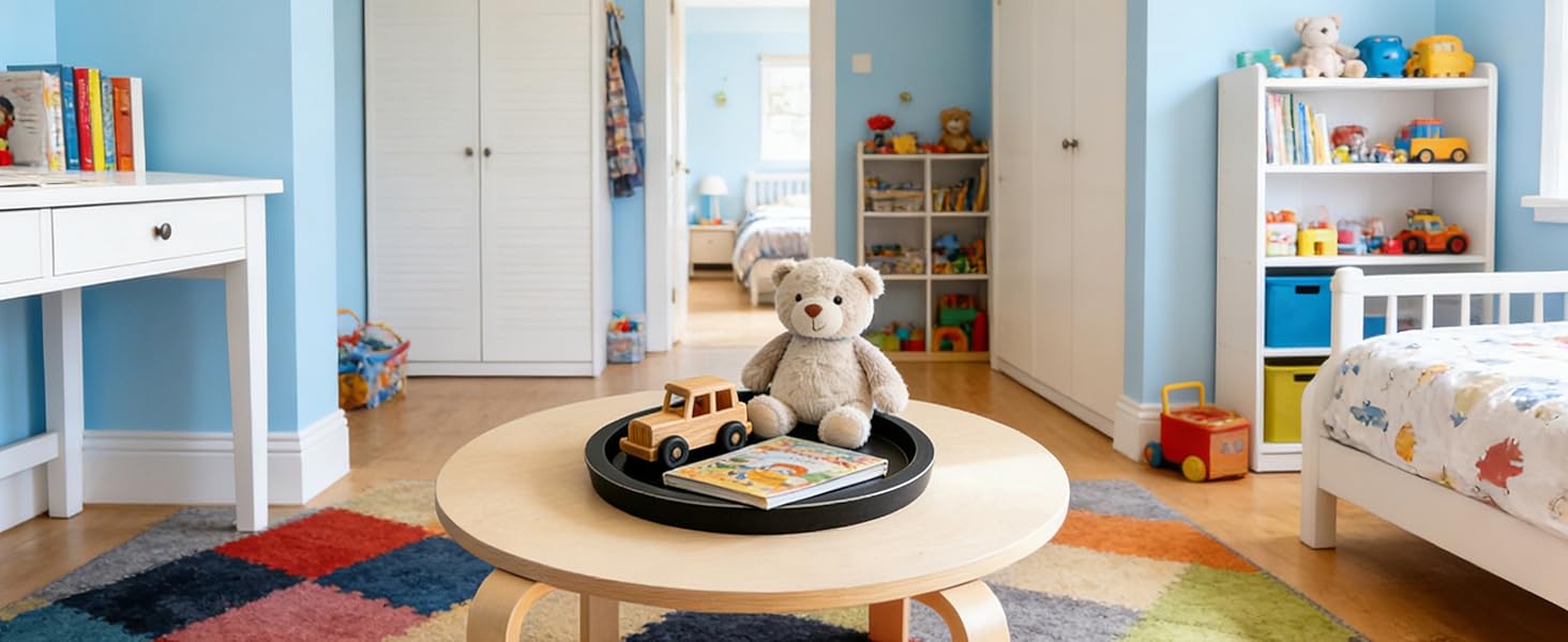 11 Inches Round Wooden Tray