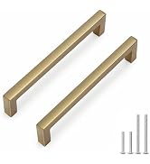 Goldenwarm 10 Pack 5 Inch Solid Cabinet Handles Champagne Bronze Cabinet Pulls Kitchen Drawer Han...