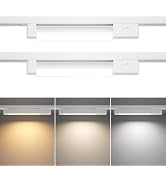 TuyuBEE 3 Color Linear H Type Track Lighting Heads, LED Track Light Heads Dimmable Track Lighting...