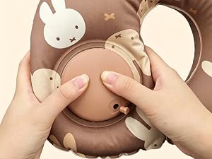 Miffy Press-to-Inflate Travel Pillow