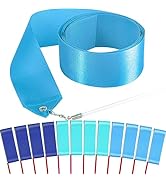 HiUnicorn 12PCS Boys Blue Set Gymnastics Dance Ribbons Party Favors Decorations for Kids, Kids Tw...