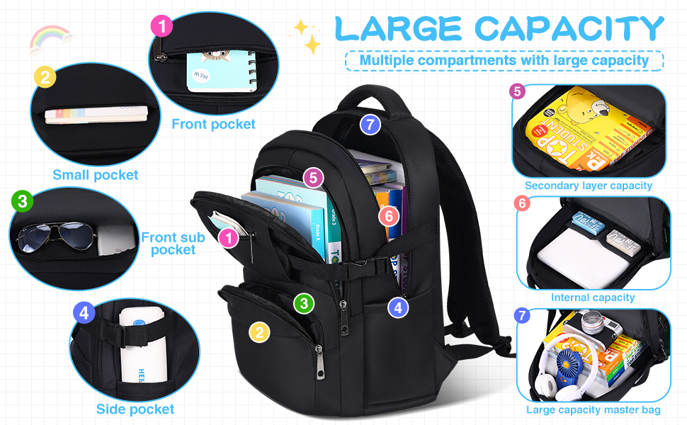 school backpack large capacity