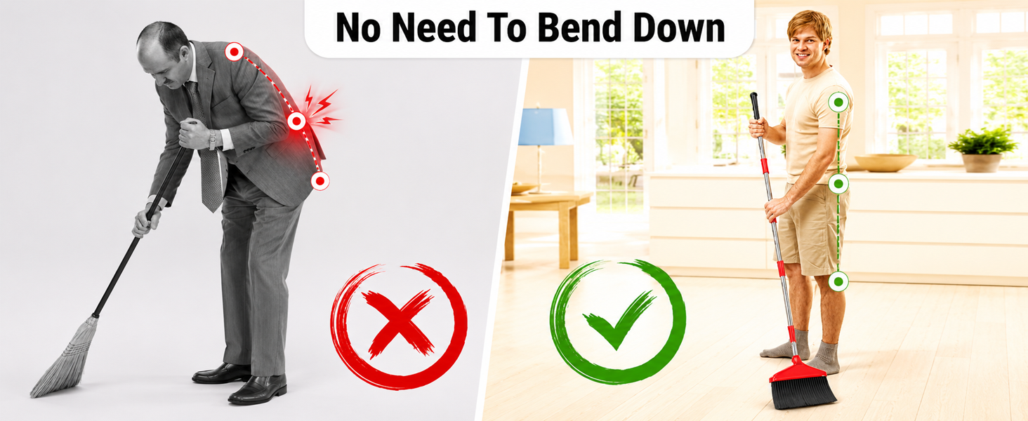 broom and dustpan combo set