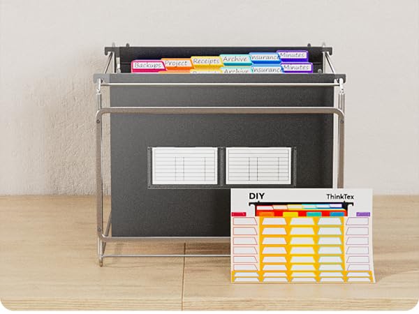 ThinkTex Plastic Expanding Hanging File Folders