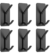 PMMASTO Self-Adhesive Towel Hooks - Sticky Heavy Duty Wall Robe Coat Hook for Hanging- Shower Hoo...