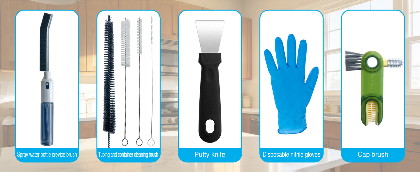 deep cleaning supplies bathroom set