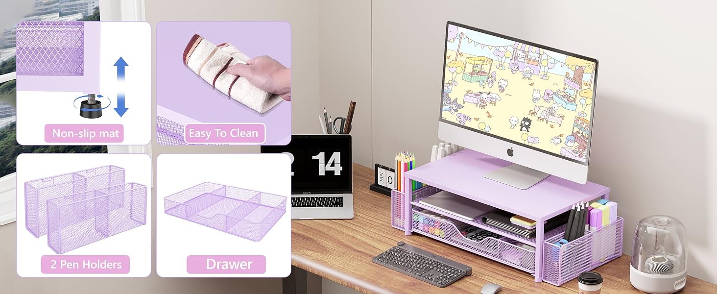 monitor stand for desk organizers and accessories computer stand riser office organization desktop