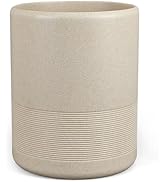 YMXYJM Modern Resin Trash Can Bin, Wastebasket for Bathroom, Kitchen, Office, Home, Beige
