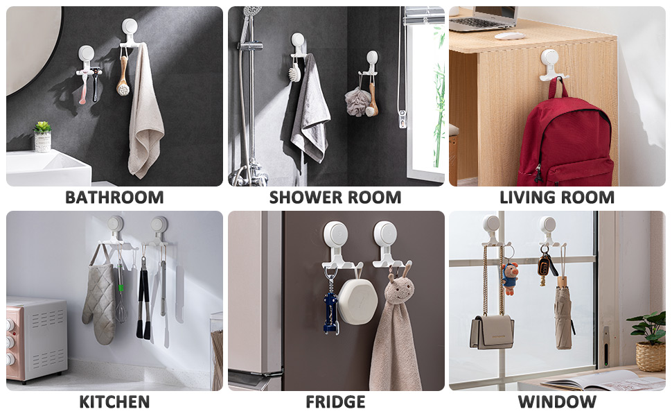 Razor Hook Suctino Cup Shower Suction Hook Razor Holder