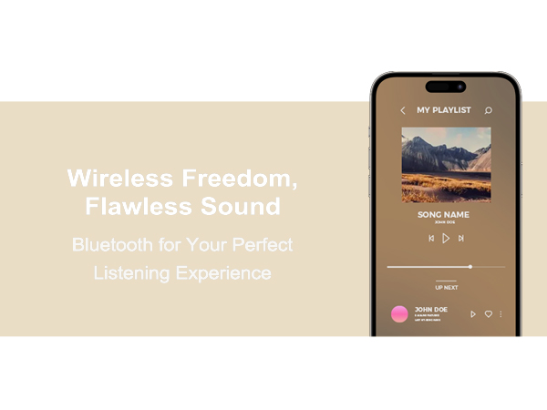 Stereo Bluetooth Speaker. Enjoy your favorite music for a deeper audio experience.