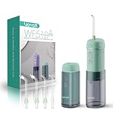 VOYOR-HEALTH Portable Water Flosser Cordless, Mini Travel Oral Irrigator with Telescopic Water Ta...