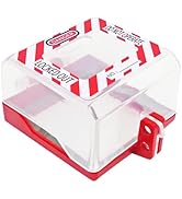 TRADESAFE Emergency Stop Button Cover Lockout - Box Type Transparent Push Button Switch Cover, 2?...