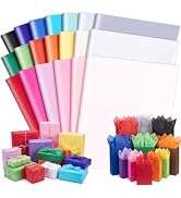 woric 160 Sheets Tissue Paper for Gift Bags 20 X 14 Inches Multicolor Gift Tissue Paper Bulk for ...