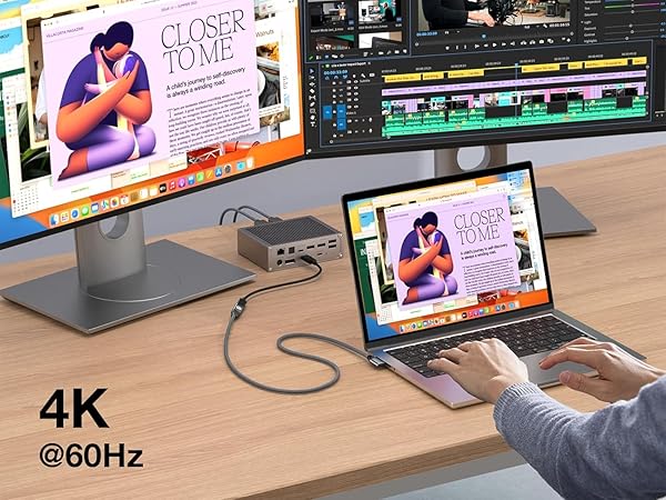 USB Type C 4K@60Hz Video Output Monitor Display Cord