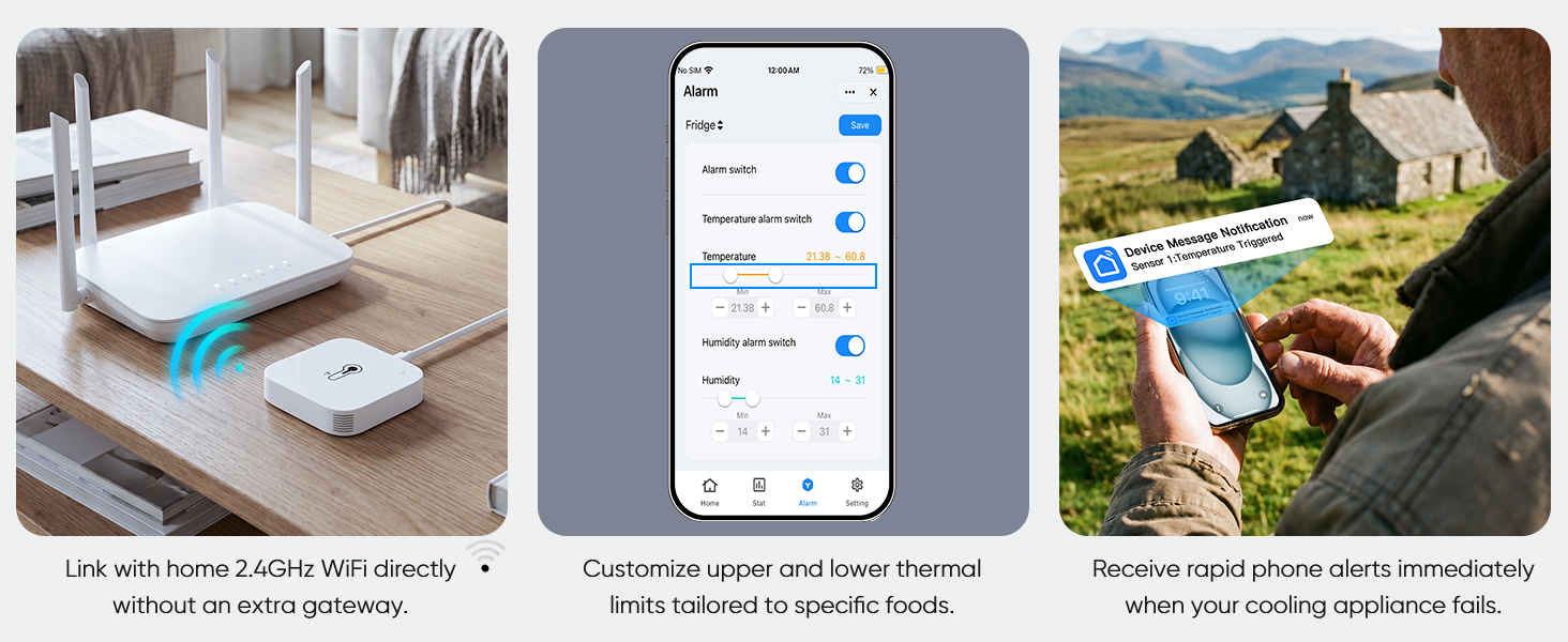 WiFi Refrigerator Thermometer